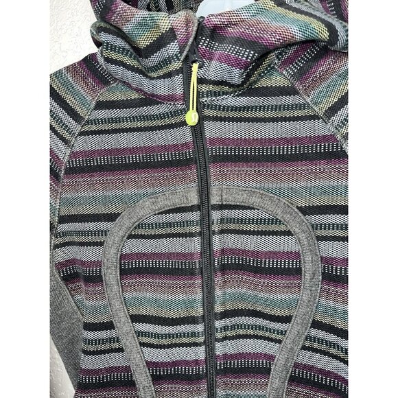 lululemon athletica Striped Gray and Purple Hoodie - Picture 3 of 8